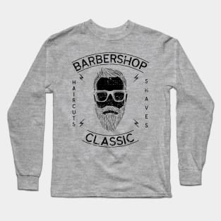 Barber shop classic Long Sleeve T-Shirt